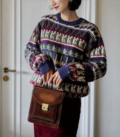 Nordic Retro Fair Isle Knit