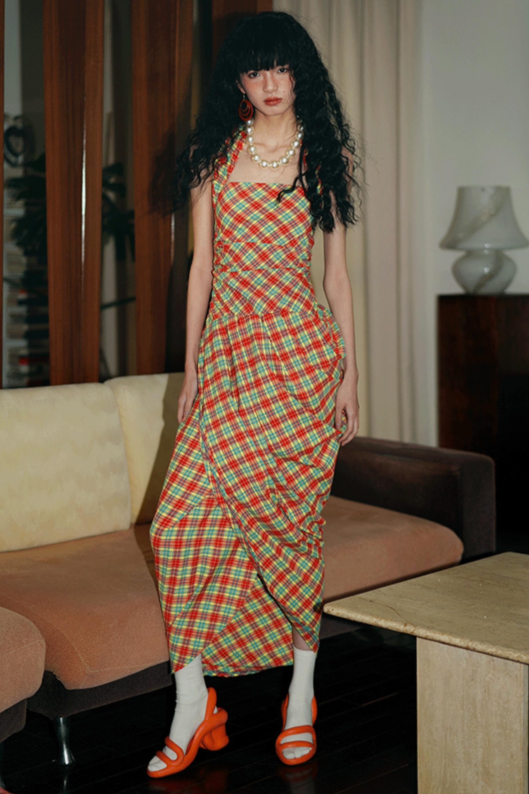 Floral Asymmetrical Crop Dress