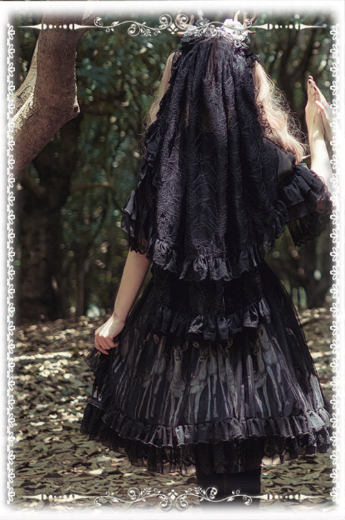 Infanta - Gothic Lolita Vail Double-layer Lace Headdress