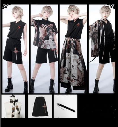 Princess Chronicles - Night Instructions - Short Sleeve Ouji Blouse