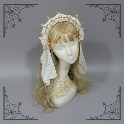 Foxcherry-Palace Retro Gorgeous Lolita headdress Multicolors