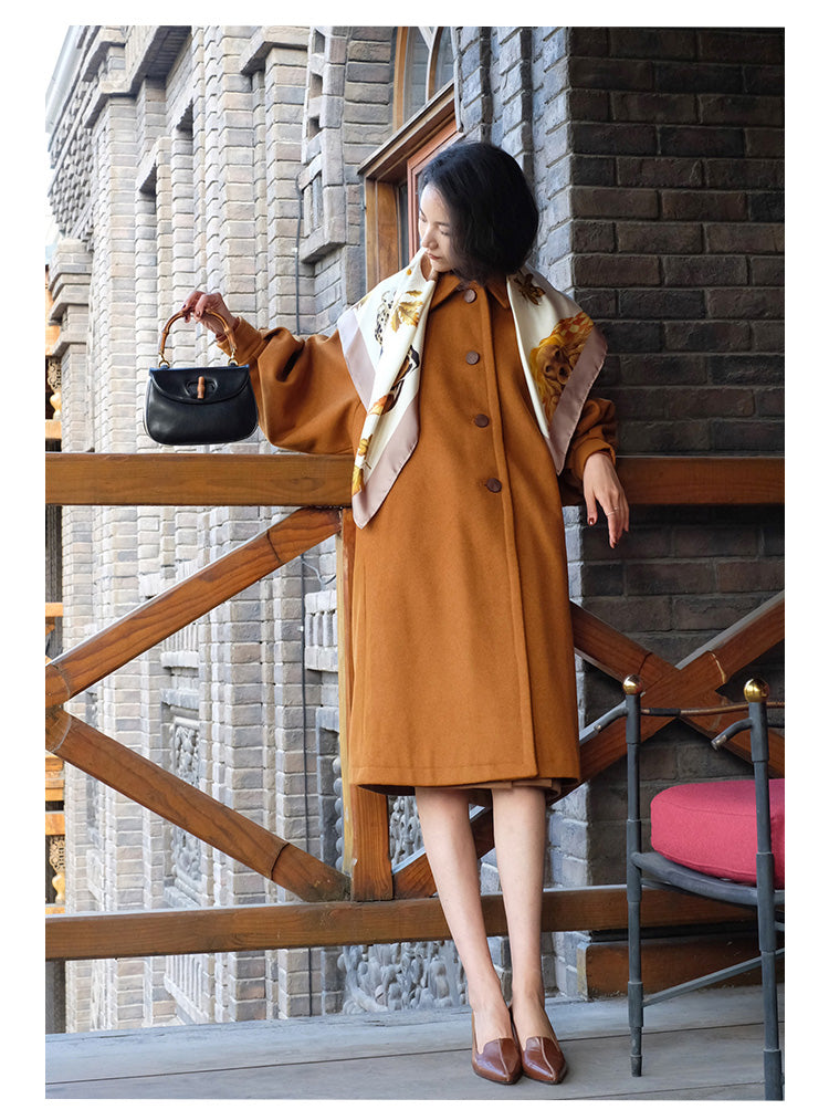 Western lady classical wool coat