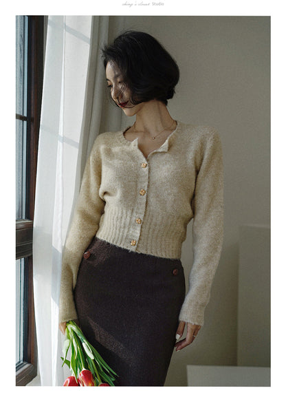 Lady's French Knit Cardigan