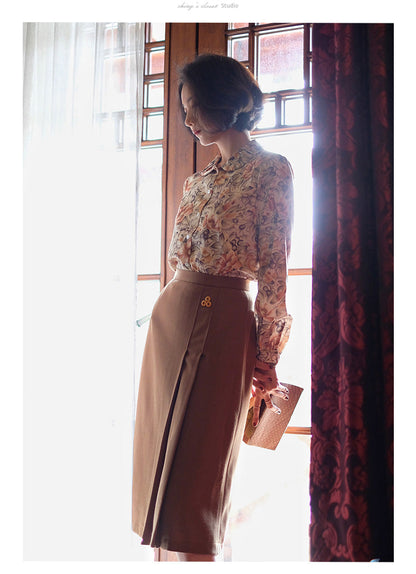 Western-style lady vintage skirt