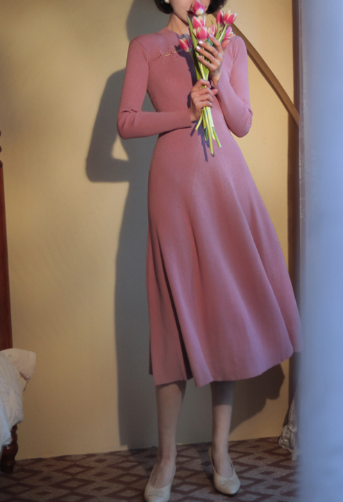 Chinese Knit One Piece for Court Ladies (A Line Type)