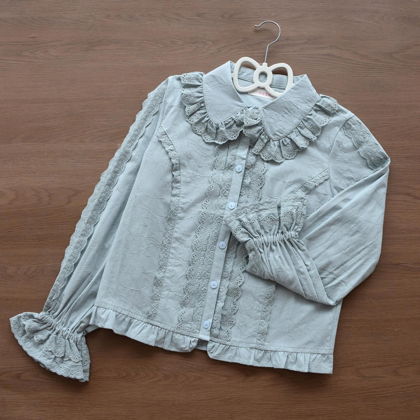 MIST - Lily - Kawaii Lolita Blouse Soft Girl Bubble Puff Sleeve