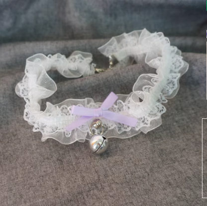 MaoJiang Handmade - Kawaii Lolita Lace and Bell Choker