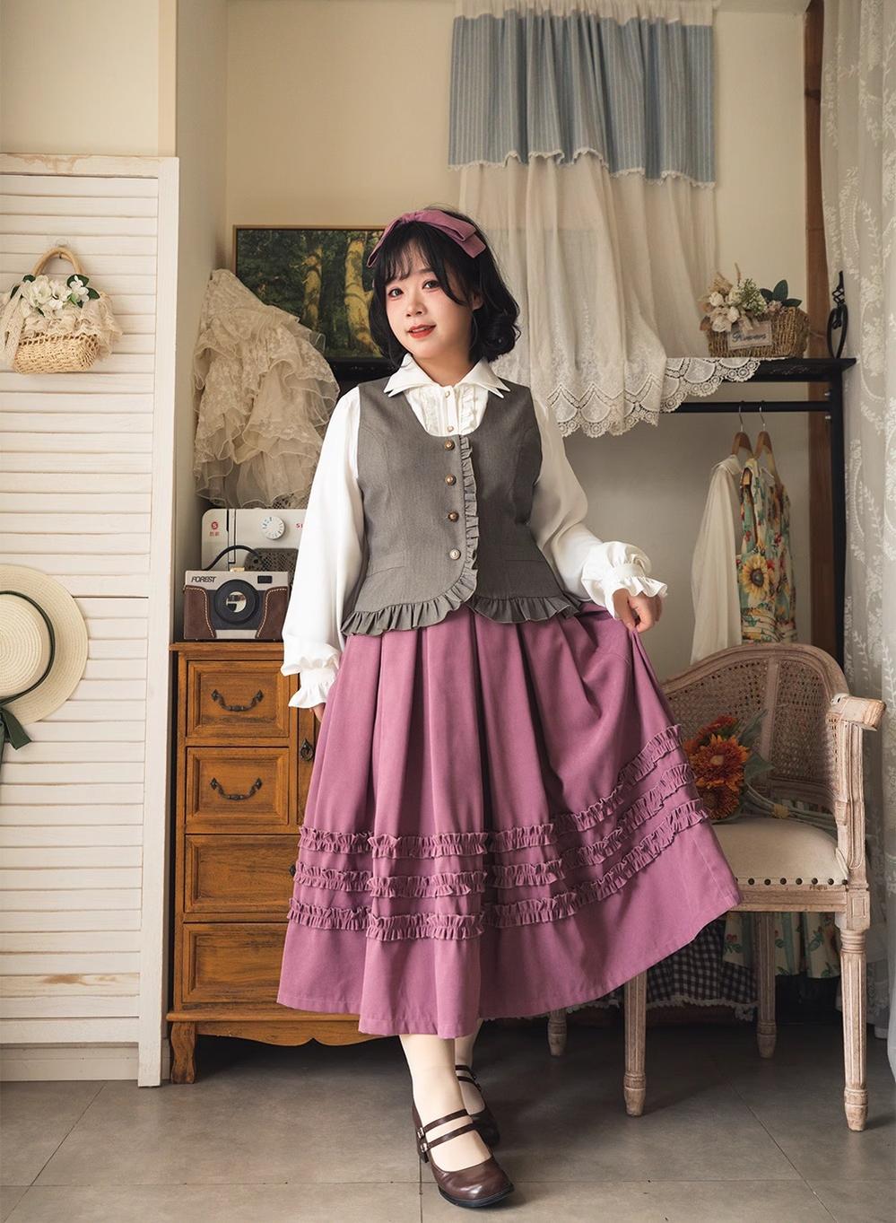 Forest Wardrobe - Forest Basket - Elegant Lolita Vest Autumn/Winter Versatile Waistcoat