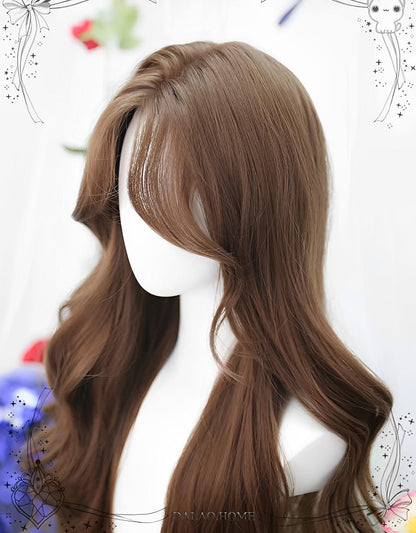 Dalao Home - Shan Li - Daily Lolita Wigs Honey Brown Long Curly Hair