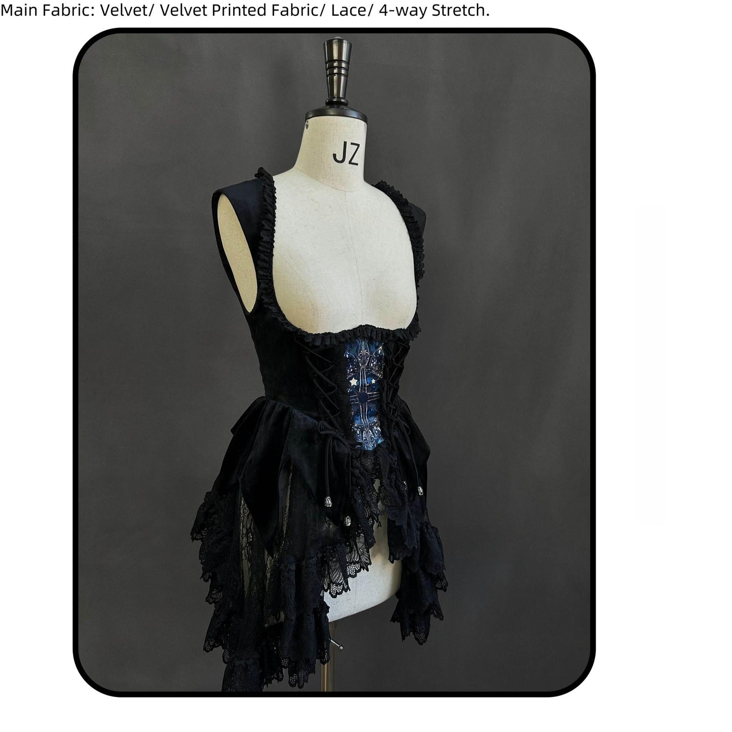 Susin Lolita - Night Traveler - Gothic Lolita Skirt Long Coat Long-Sleeved Shirt and Bustier