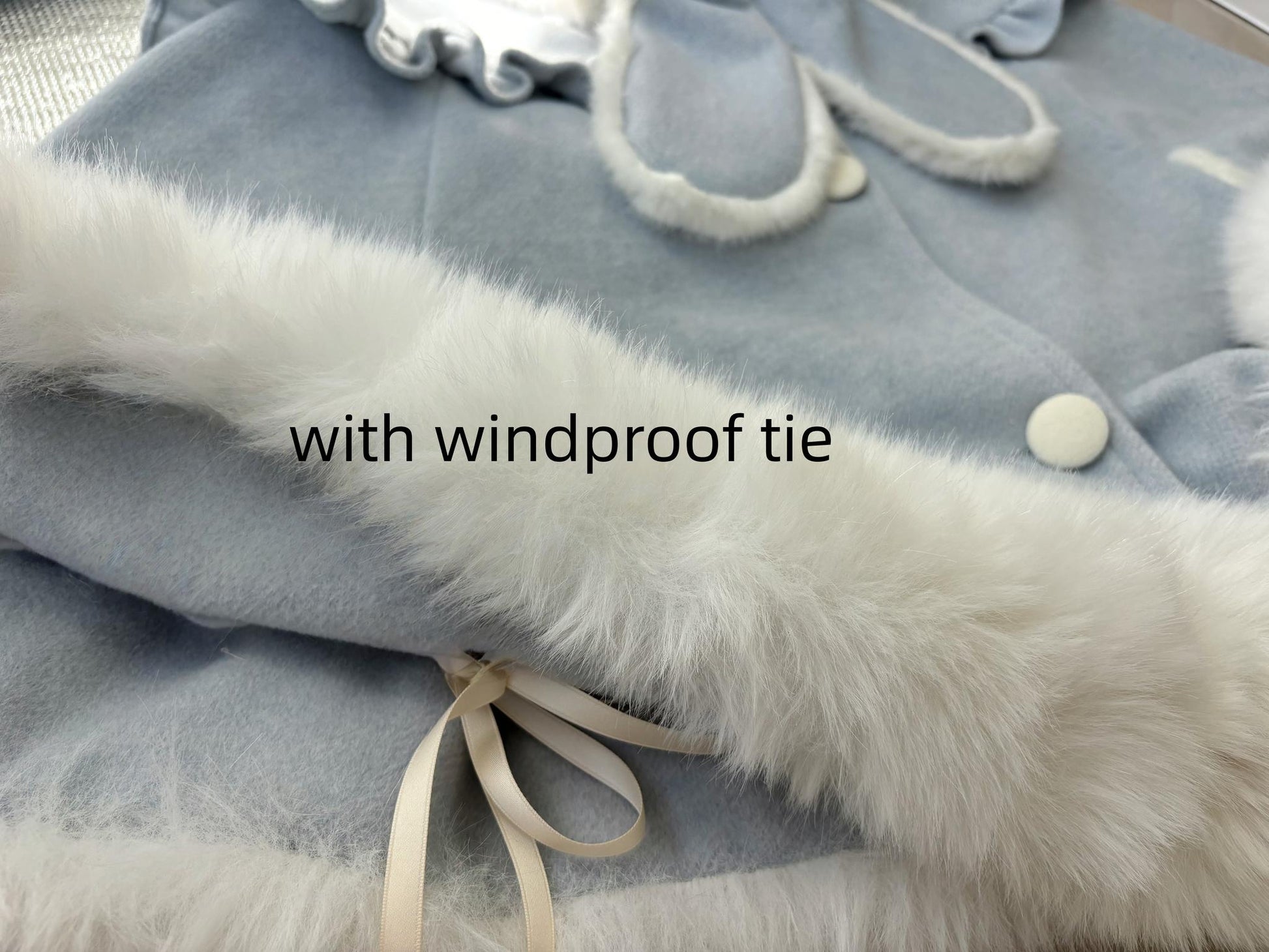 Qianmu - Lop Bunny - Kawaii Lolita Plush Hooded Cape