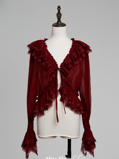 MEEKWIND - Miss Flora - Elegant Lolita Bodice Suit Tiered Skirt