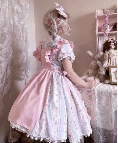 Eternity Spring - Barbie Bear - Sweet Lolita Bear Print JSK and OP