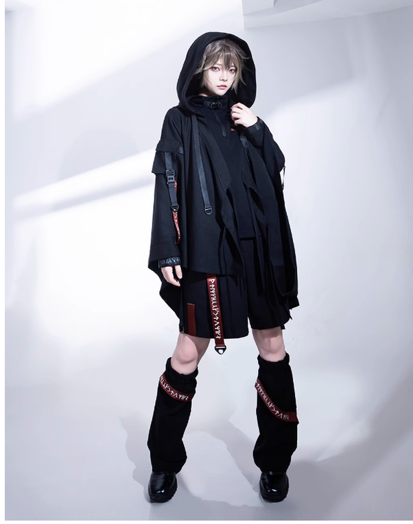 Princess Chronicles - Nameless Blade - Waste Soil Ouji Lolita Black Shorts and Leggings