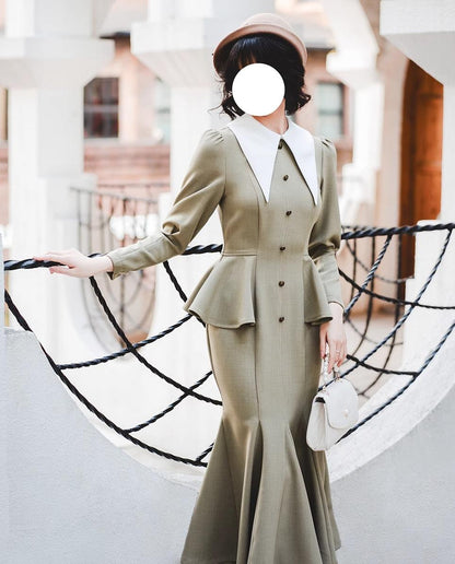 Forest Wardrobe - Breezy Forest - Classic Lolita Mermaid Dress Elegant Retro Dress