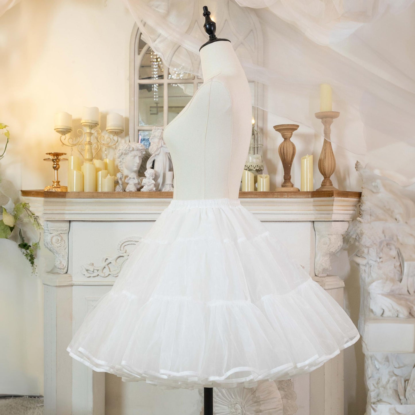 Noloria by 42Lolita -Upgraded 17.7 (45 cm) Organza Lolita Puffy Petticoat"