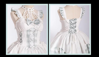 OCELOT - Rock 'N' Row Radio Wave - Punk Lolita JSK Dress Plaid Irregular Hemline Dress