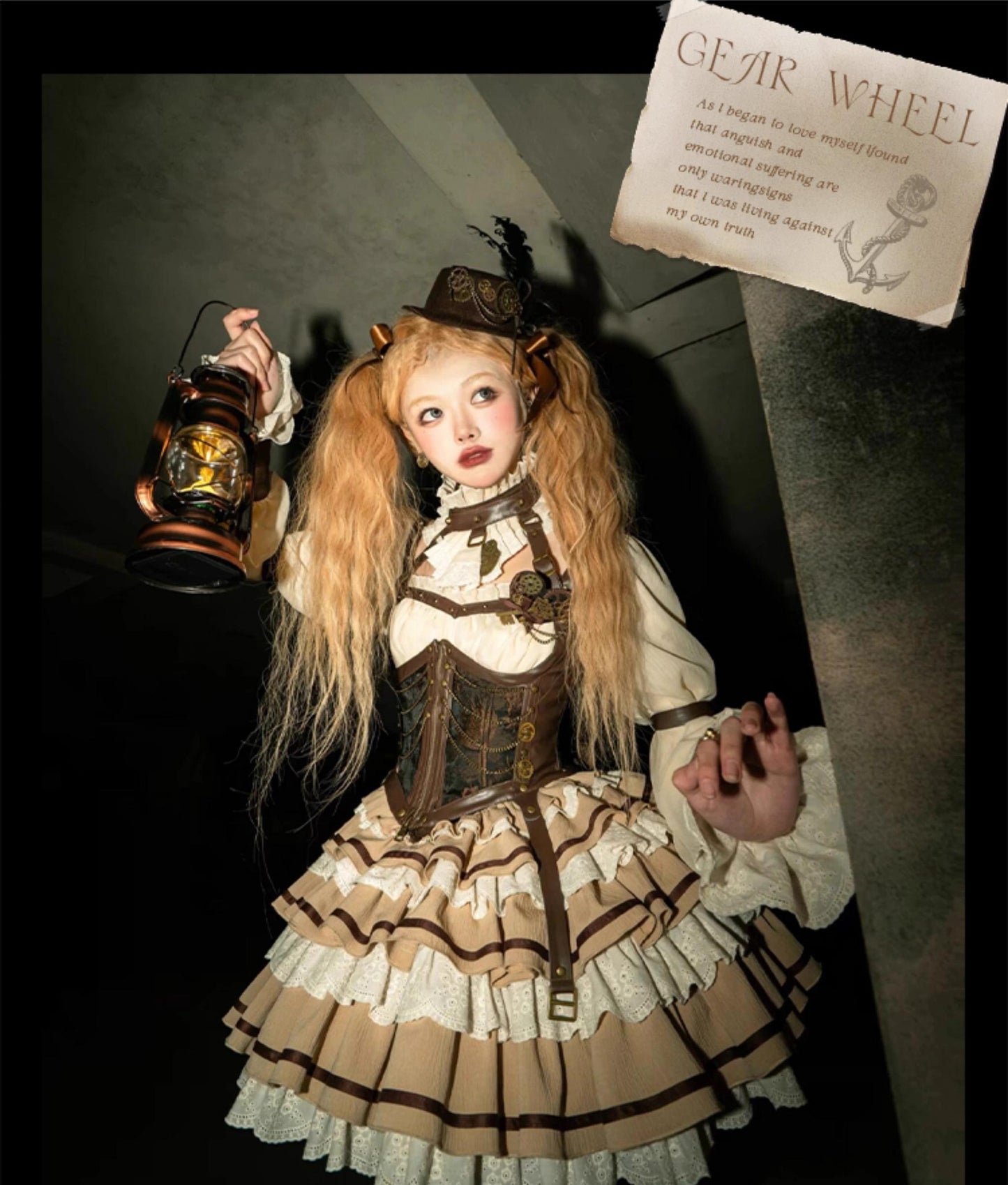 Sakurahime - Time Sand Rear - Punk Lolita OP Cute Daily Lolita Dress