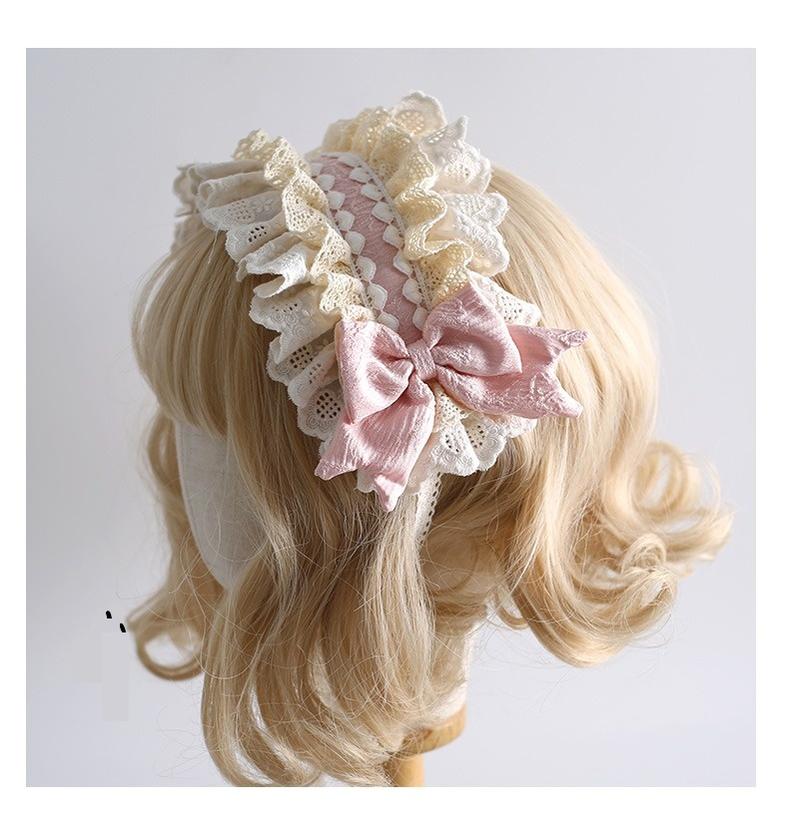 Xiaogui - Sweet Lolita Headband Lace Hairband Ballet Style