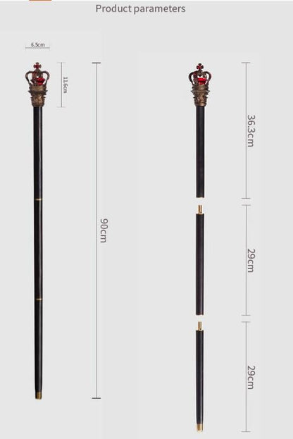 Youpairui - Lolita Cane And Crown Accessory