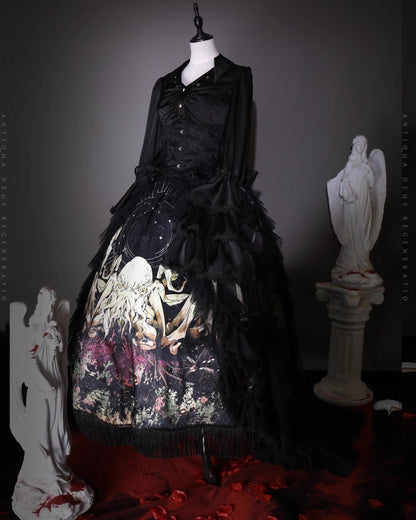 Caged Bird Hotel - Caged Bird - Lolita Petticoat White Plus Size Triple Layer Hoop Petticoat