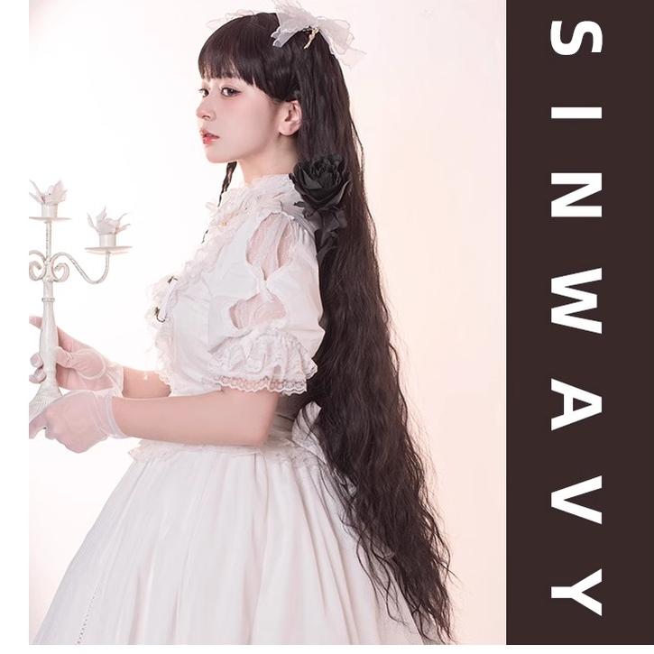 Sinwavy - Waltz - Elegant Lolita Long Curly Wig Multicolors