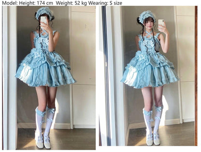 Dark Star Island - Halloween Gothic Lolita JSK Short Lolita Jumper Dress