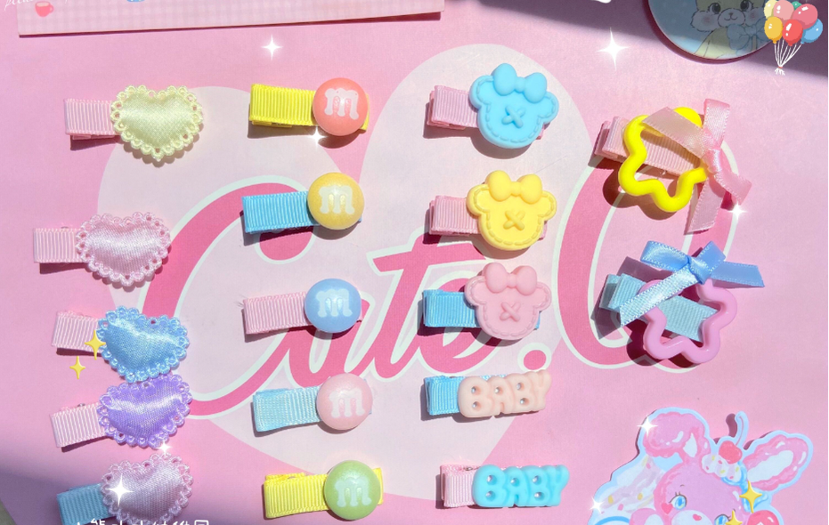 Bear Doll - Original Homemade Bared Sweet Lolita Hair Clips