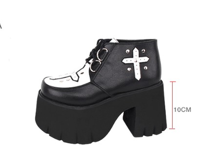 Angelic Imprint - Gothic Lolita Cross Classic Platform Shoes