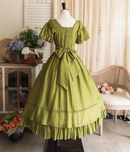Forest Wardrobe - Forest Gallery - Country Lolita OP Dress Elegant Tencel Dress