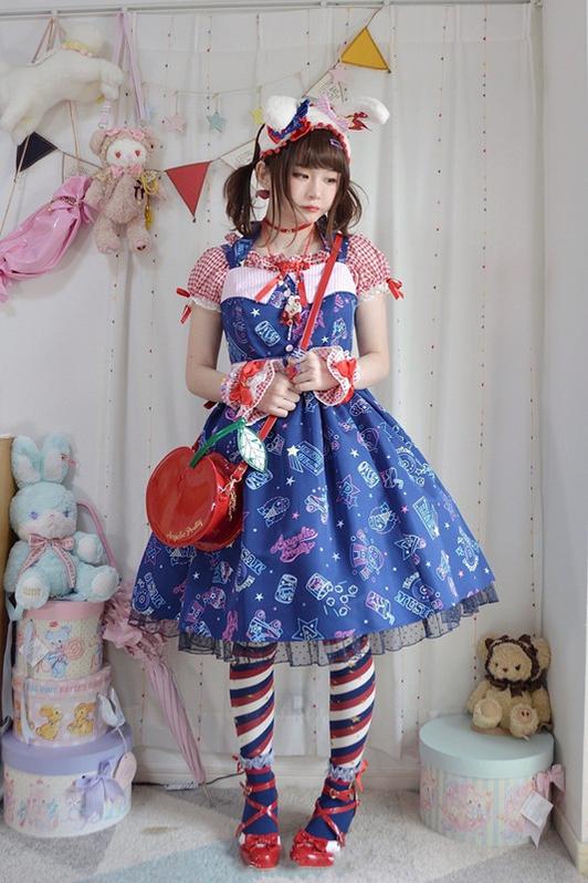 Yukine's Box - Macaron Lolita Cute Stripe Socks
