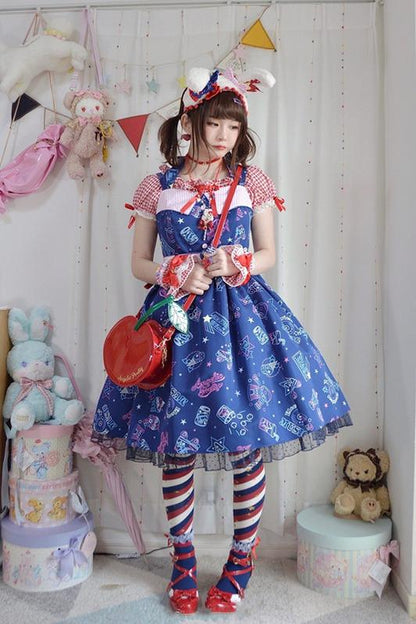 Yukine's Box - Macaron Lolita Cute Stripe Socks
