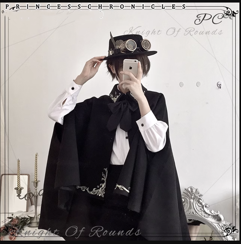 Princess Chronicles - Medieval Ouji Lolita Embroidered Cape