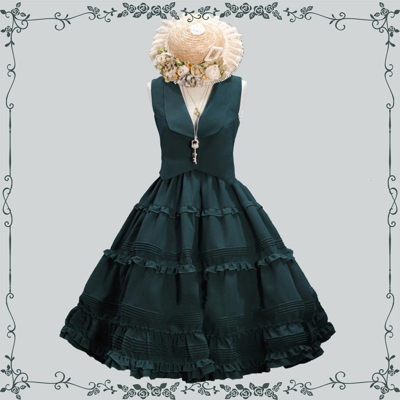 Tiny Garden - Old Love Songs - Lolita Elegant Vintage SK and Waistcoat