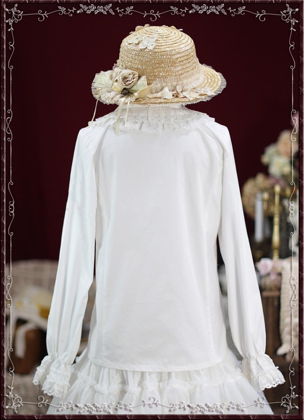 Tiny Garden - Cotton Retro Lace Lolita Blouse