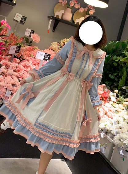 Niu Niu - Plus Size Lolita Dress Oversized OP, Long Sleeve