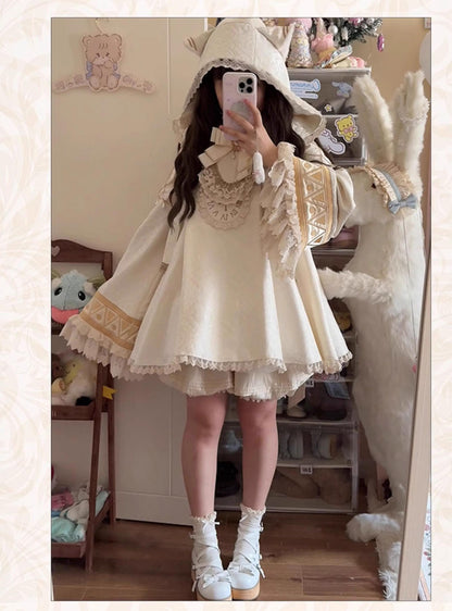 LizBird - Reincarnation of Time - Elegant Lolita OP Set with Waist-Cinching and A-Line Styles