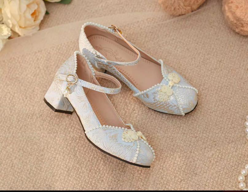 Yana - Huaiyu Yana - Chinese Style Han Lolita Shoes Lolita Chunky Heel Shoes