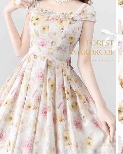 Forest Wardrobe - Forest Basket 3.0 - Vintage Lolita JSK Dress for Summer