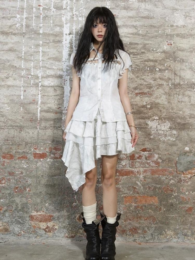 Irregular cake skirt【s0000003210】