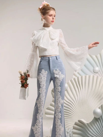 Lace Bow Slim Slim Short Inner【s0000006824】