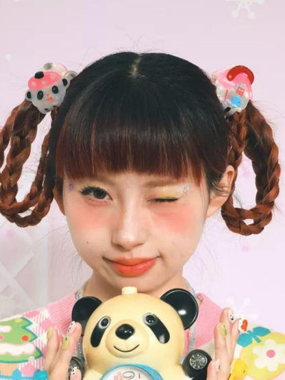 Panda Little House Hair Clip【s0000006118】
