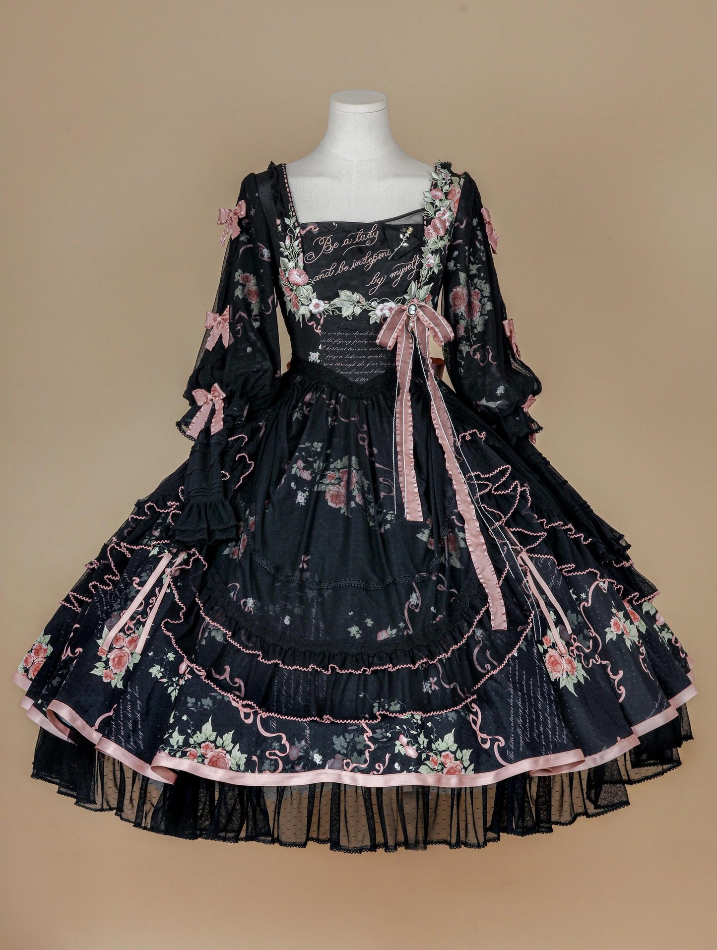Miaoplus - Romantic Seizure - Sweet Lolita OP Mutton Sleeve Lolita Dress