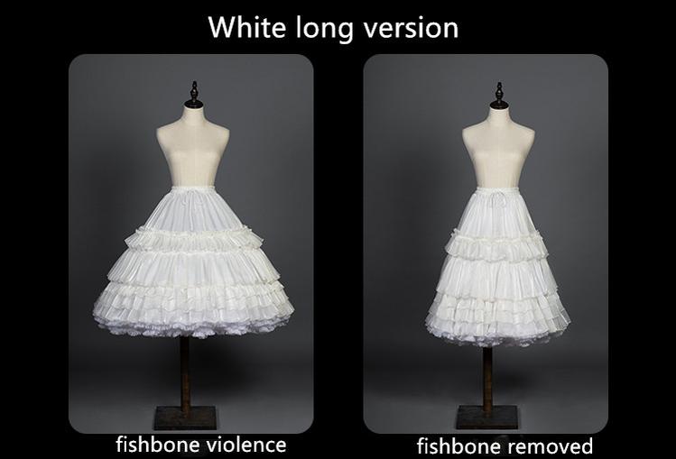 Youpairui - Puffy and Violent Fishbone Clouds Lolita Petticoat