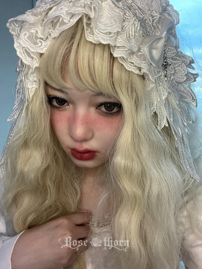 Rose Thorn - Angel Wings - Embroidered Crafted Headband Elegant Lolita Hair Accessories