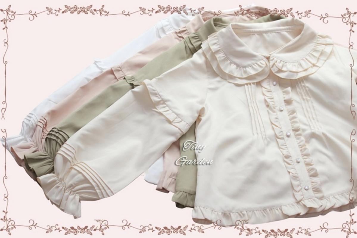 Tiny garden - Cute Lolita Blouse Long Sleeve Lolita Shirt