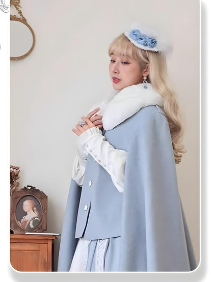 Polyhymnia - Miss Leisha - Classic Lolita Skirt Set Elegant Winter Cape