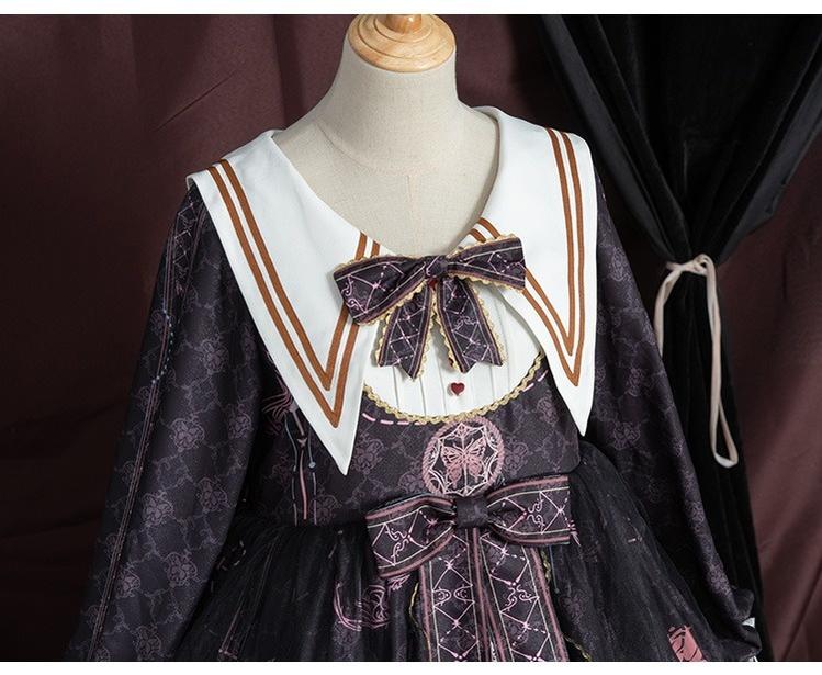 OCELOT - Classic Lolita OP Sailor Collar Elegant Lolita Dress