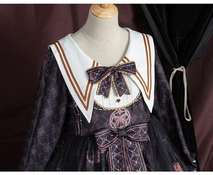 OCELOT - Classic Lolita OP Sailor Collar Elegant Lolita Dress