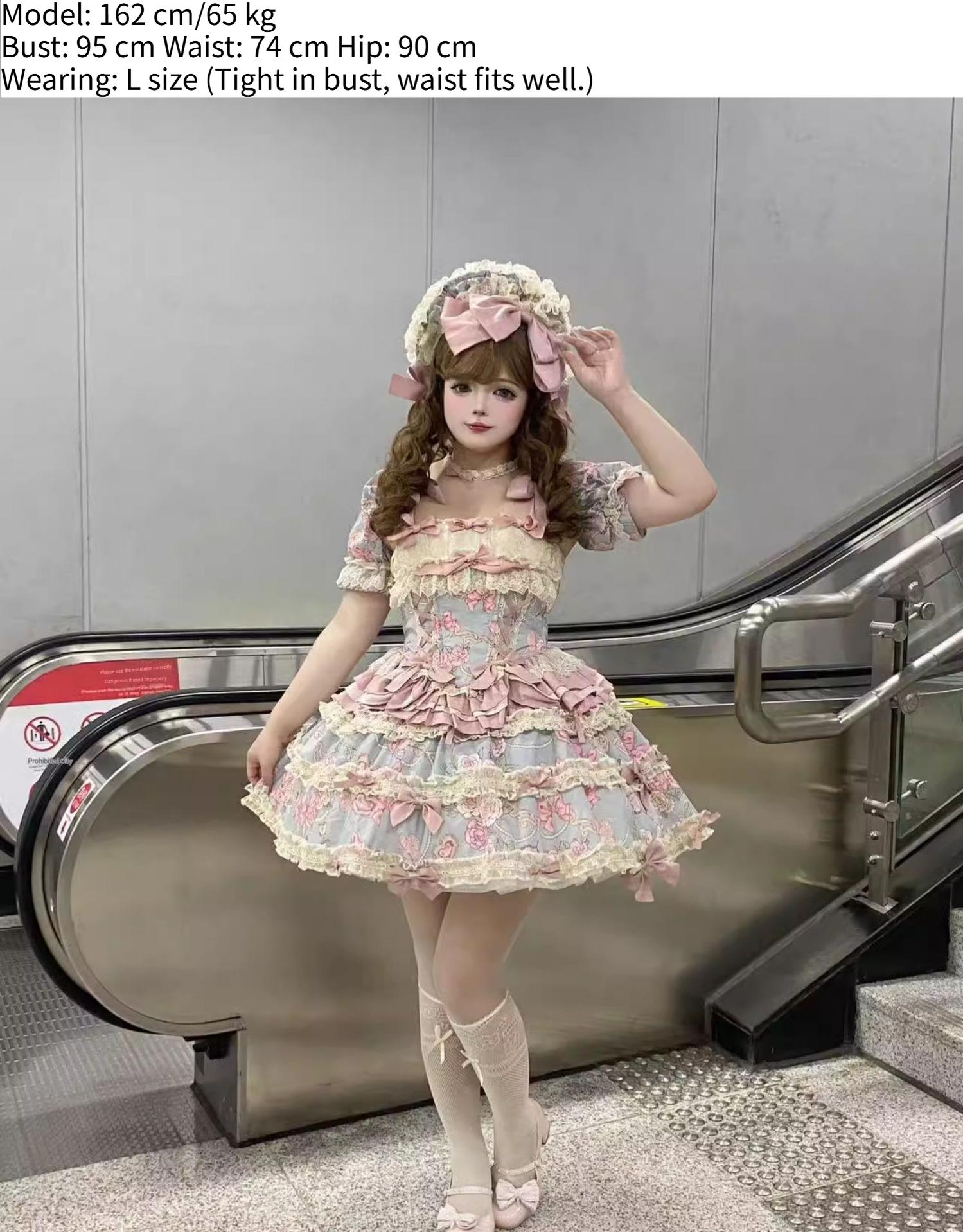 Sweet Wood - Jewel Rose - Plus Size Sweet Lolita Skirt Set in Separate Pieces